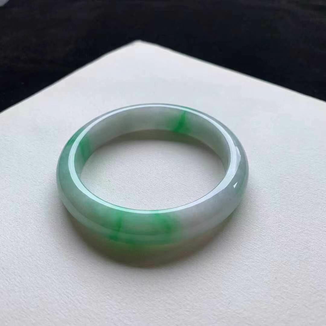 5195663 59.1mm陽綠翡翠正圈手鐲 (58-60)