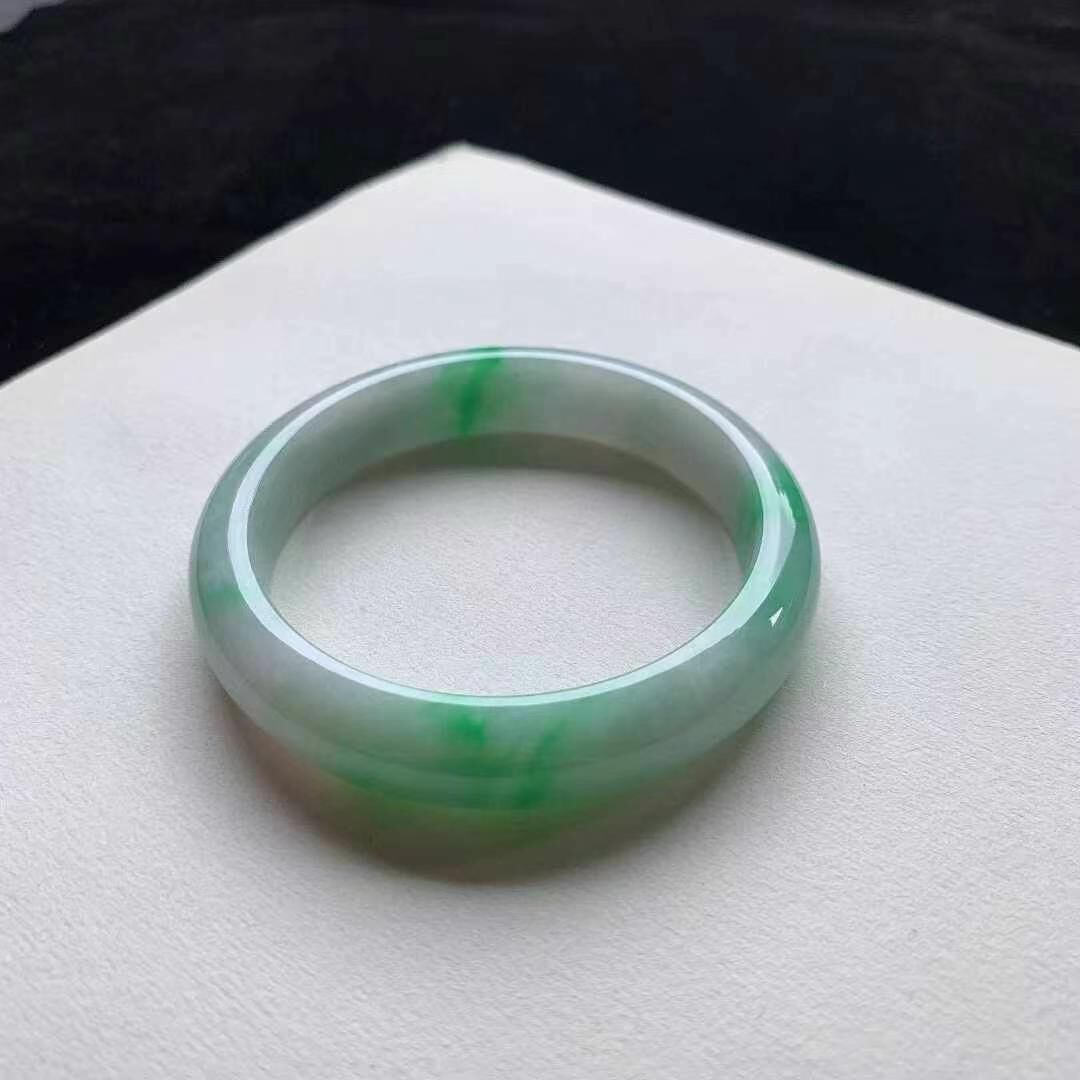 陽綠翡翠正圈手鐲,天然翡翠A玉, 緬甸玉, Jade, Jadeite