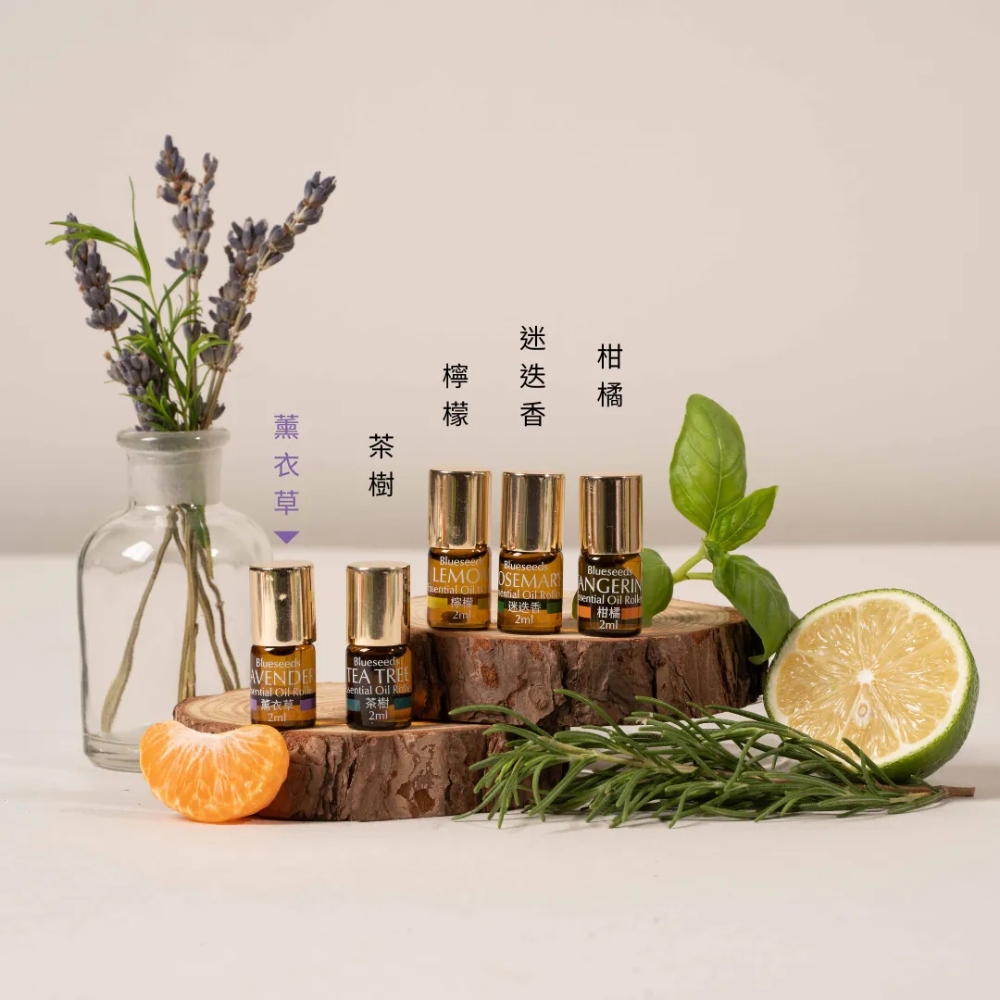 【下單送柑橘護手霜30ml】每日舒活滾珠按摩精油 5 支組 (白盒x4)