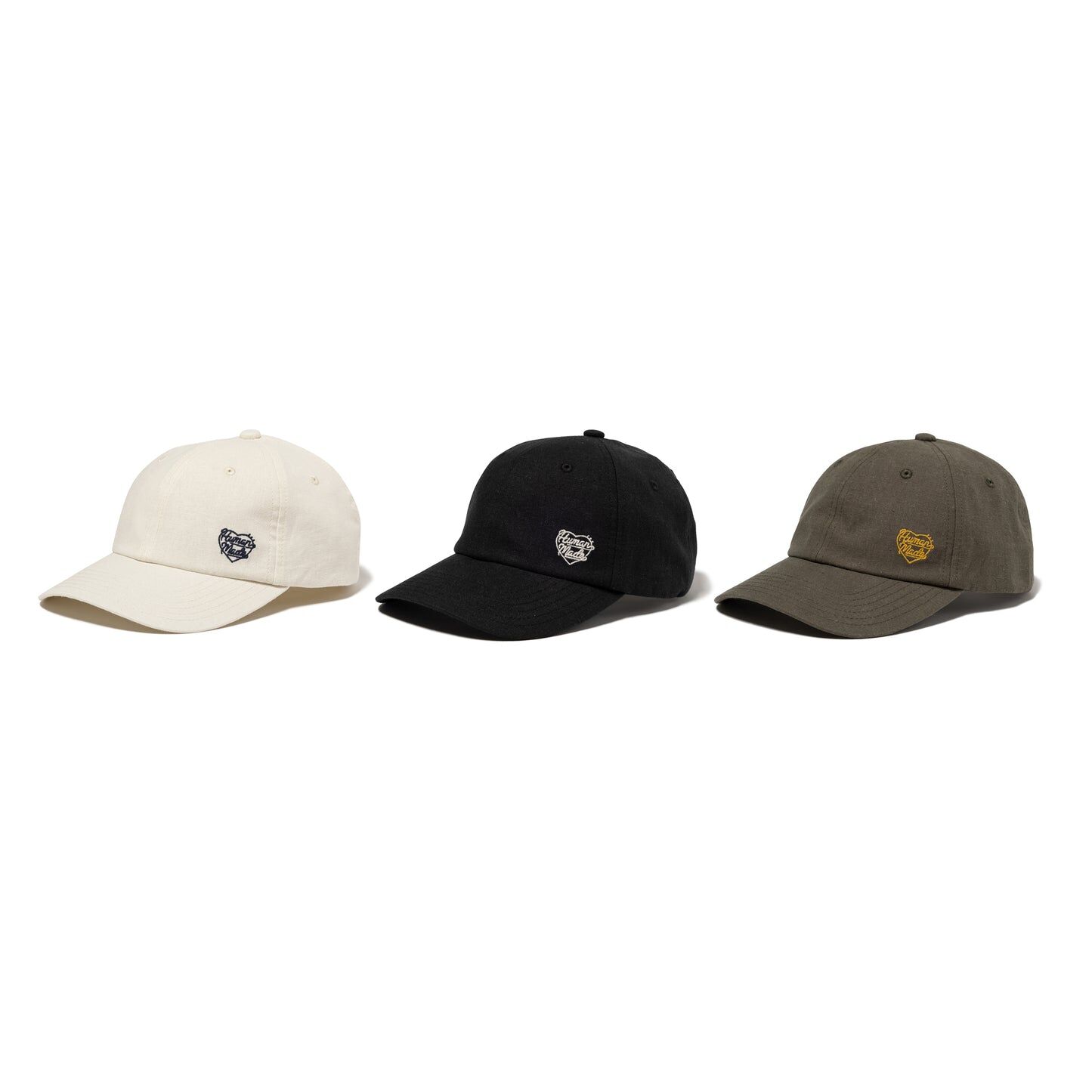 2025SS HUMAN MADE 6PANEL LINEN CAP LV愛心 棒球帽 六分割帽 老帽 帽子 現貨 HM29GD046