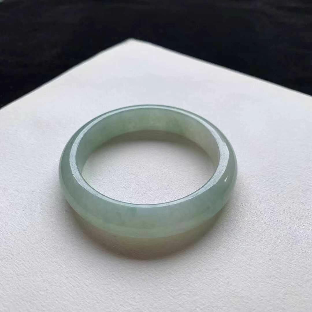 晴綠翡翠正圈手鐲,天然翡翠A玉, 緬甸玉, Jade, Jadeite