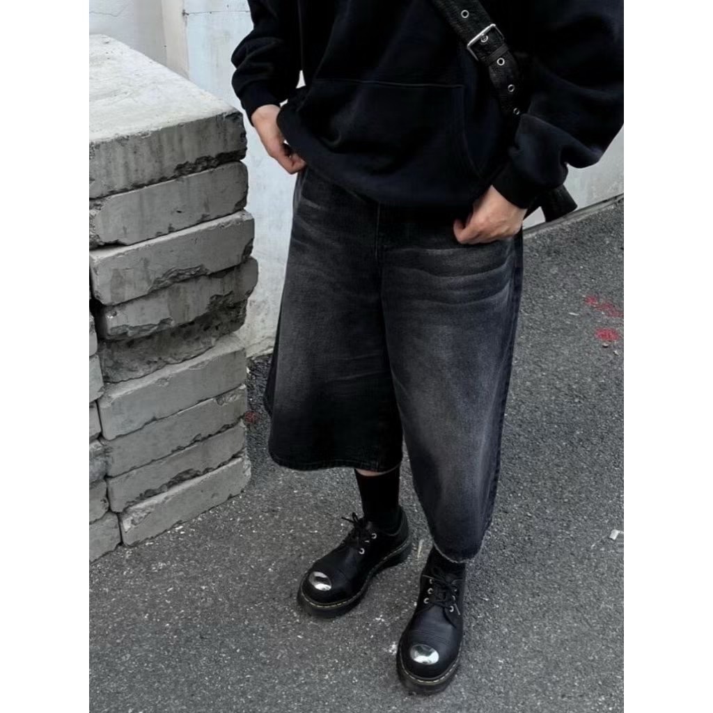 (GOAL) 美式街頭寬鬆七分褲 KF1-4