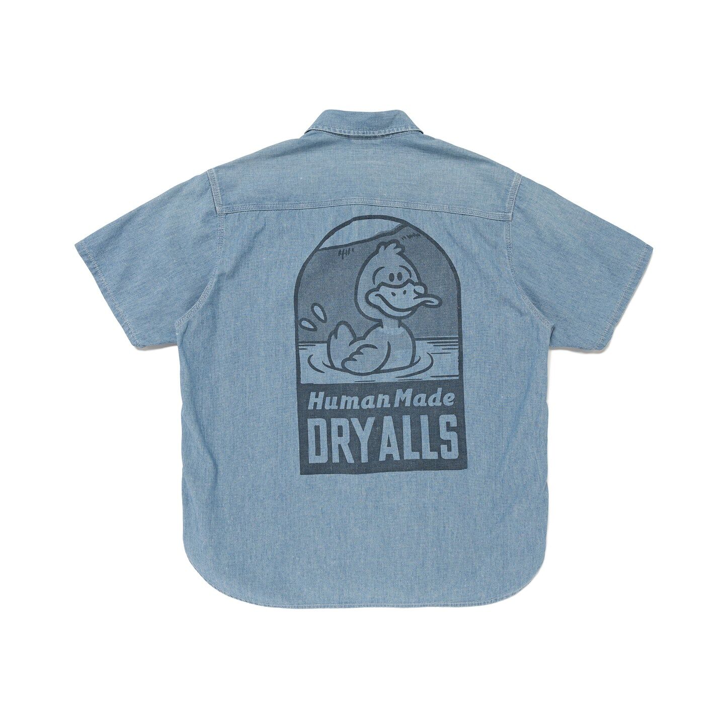 2025SS HUMAN MADE CHAMBRAY S/S SHIRT 青年布 丹寧 牛仔 鴨子 短袖 襯衫 現貨 HM29SH015