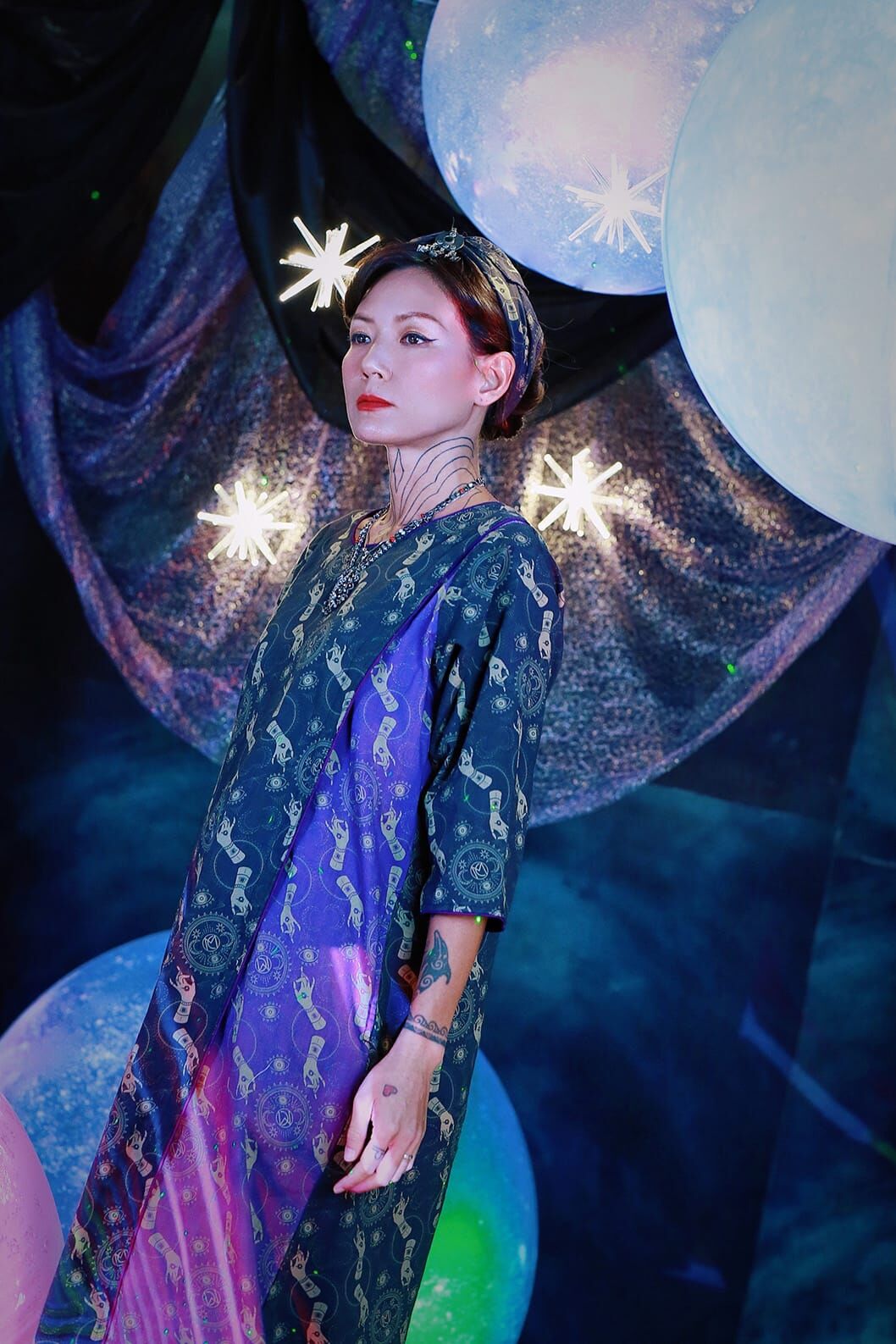 Macrame X Candy Lo Collection 印花刺繡連身裙 (MC0003)