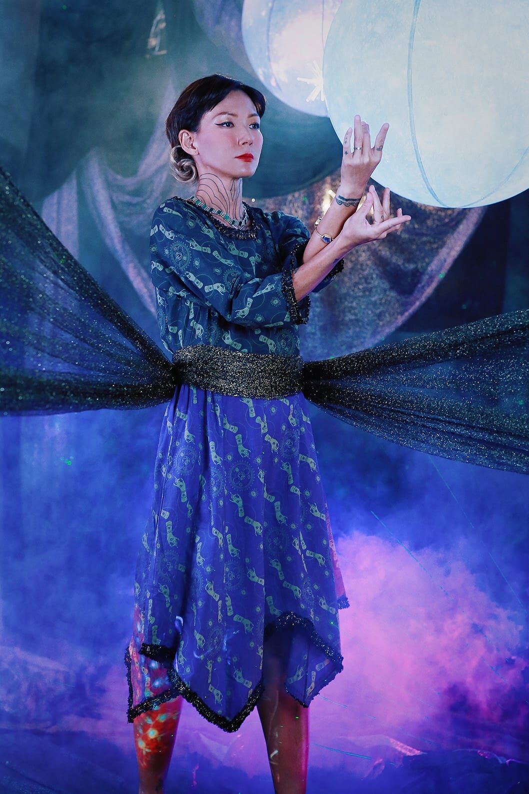 Macrame X Candy Lo Collection 印花連身裙 (MC0001)