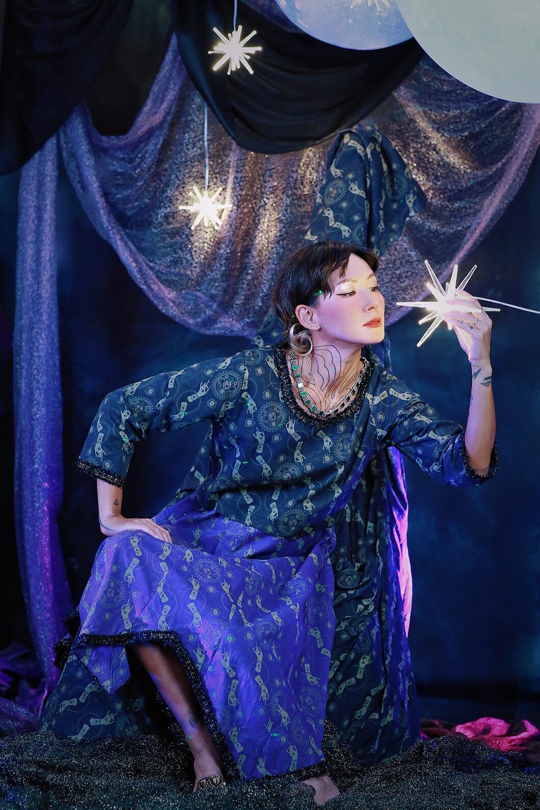 Macrame X Candy Lo Collection 印花連身裙 (MC0001)