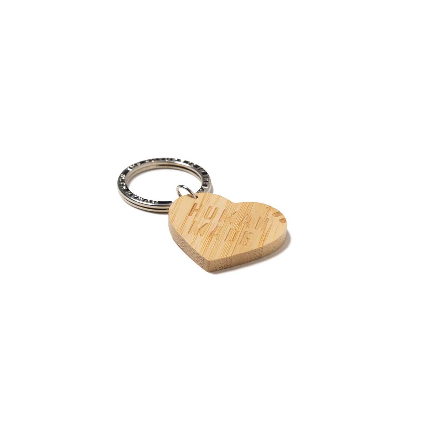 2025SS HUMAN MADE HEART BAMBOO KEYRING 木頭 愛心 裝飾 鑰匙圈 HM29GD085
