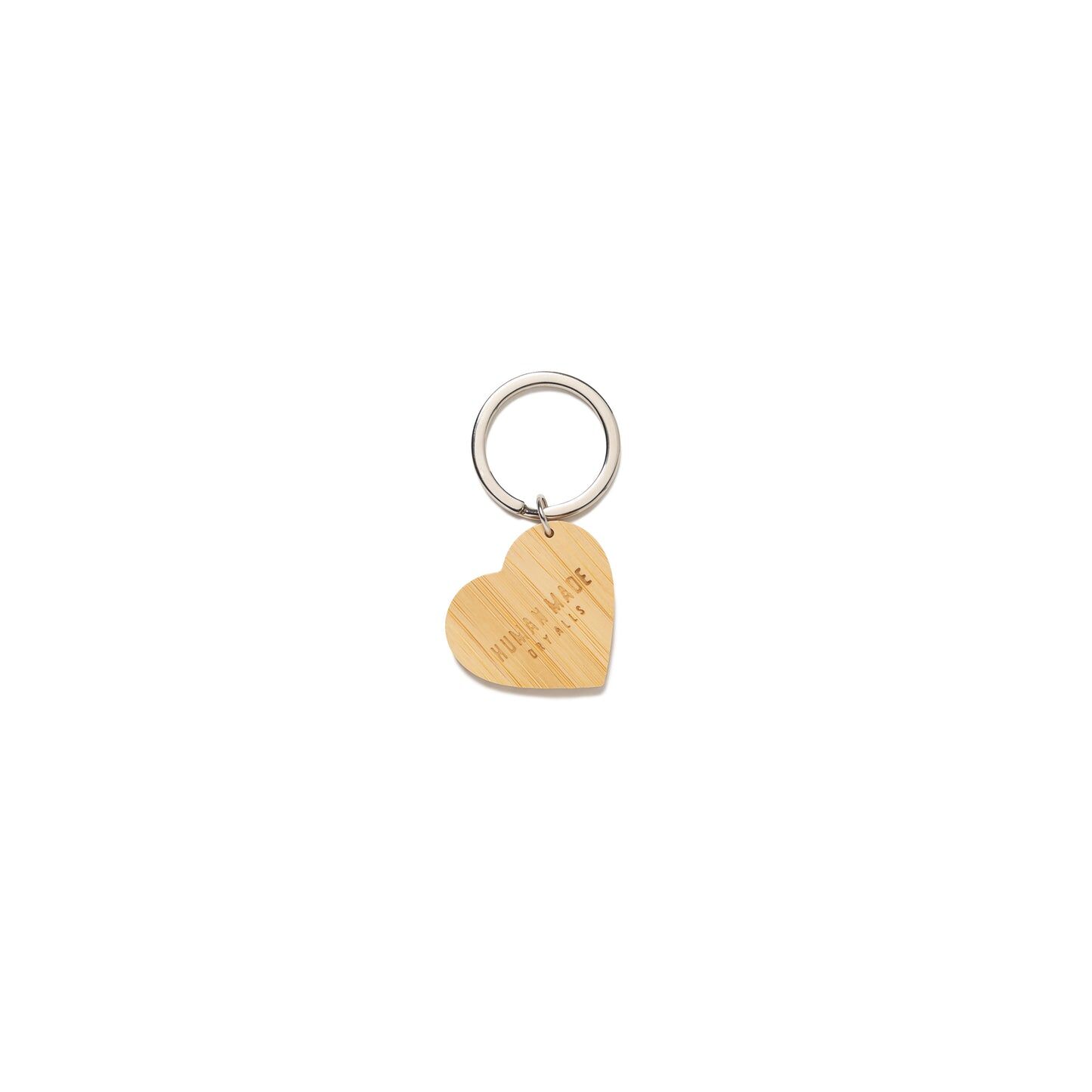 2025SS HUMAN MADE HEART BAMBOO KEYRING 木頭 愛心 裝飾 鑰匙圈 HM29GD085