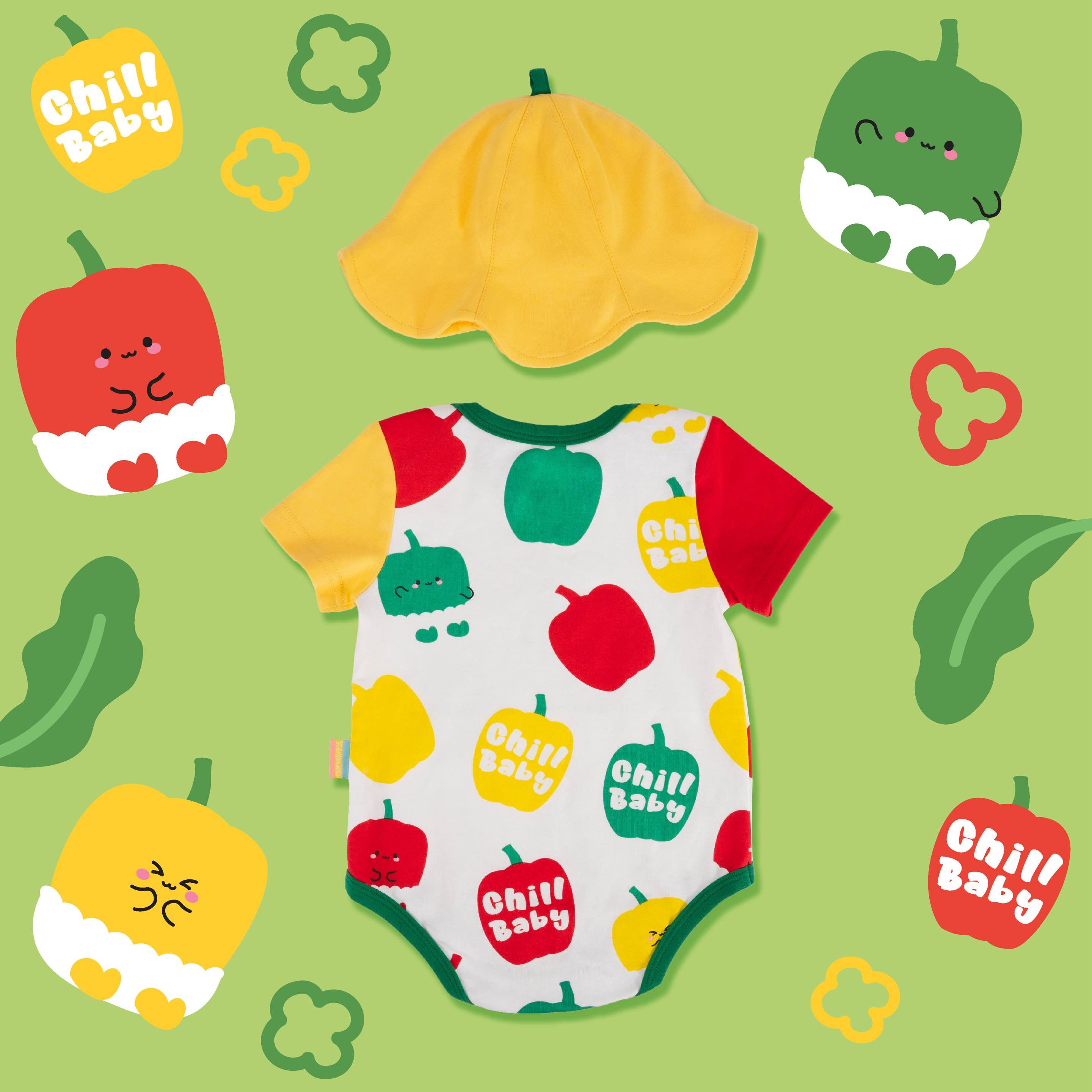 三式Chill寶寶短袖包屁衣連帽