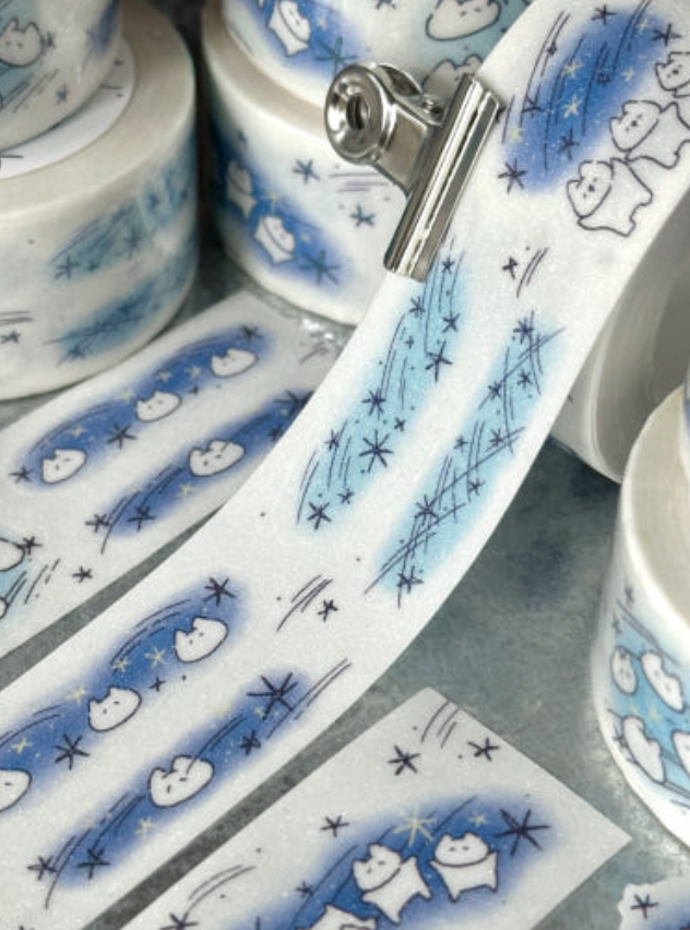 Mewmewbeam | 空中旅行小貓 割型貼紙捲 (5536)