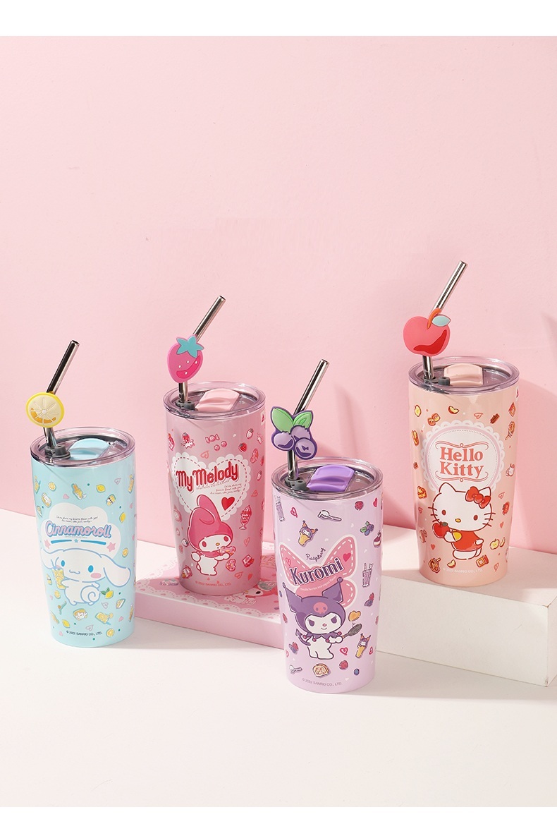 佻皮魔女| 真空冷熱不鏽鋼保溫杯 保溫壺 (600ml)