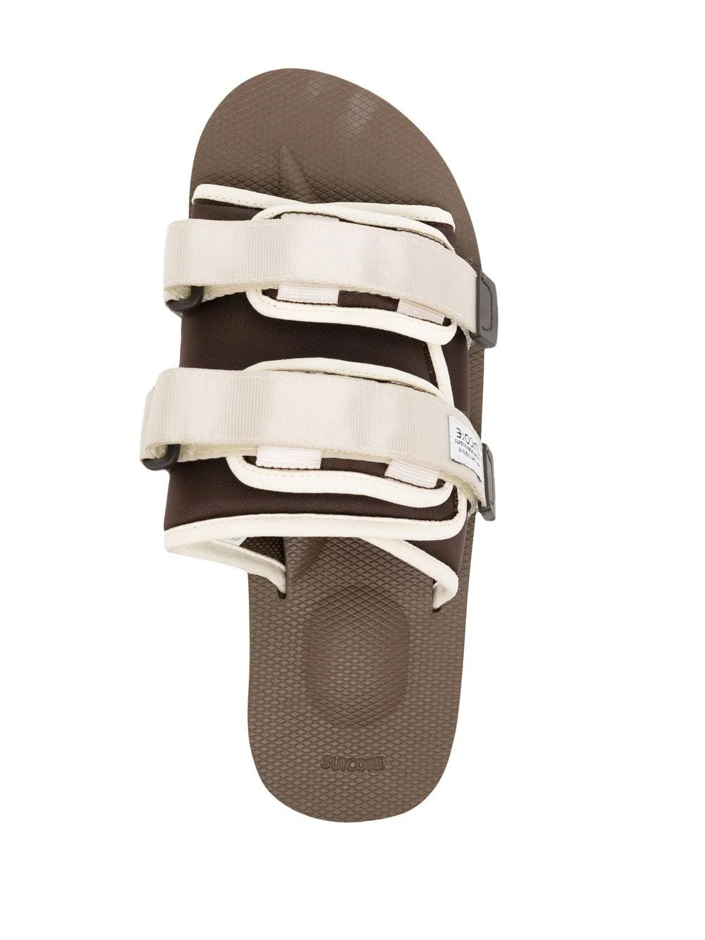 Suicoke OG-056PO/MOTO-PO 涼鞋 - 象牙色 x 棕色 (0620)