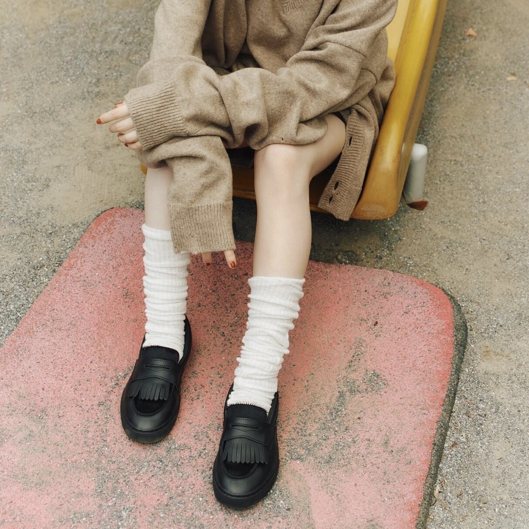 VANS LOAFER V196CF 樂福鞋 全黑 皮革 流蘇 可拆 平底 休閒 男女 6807890001