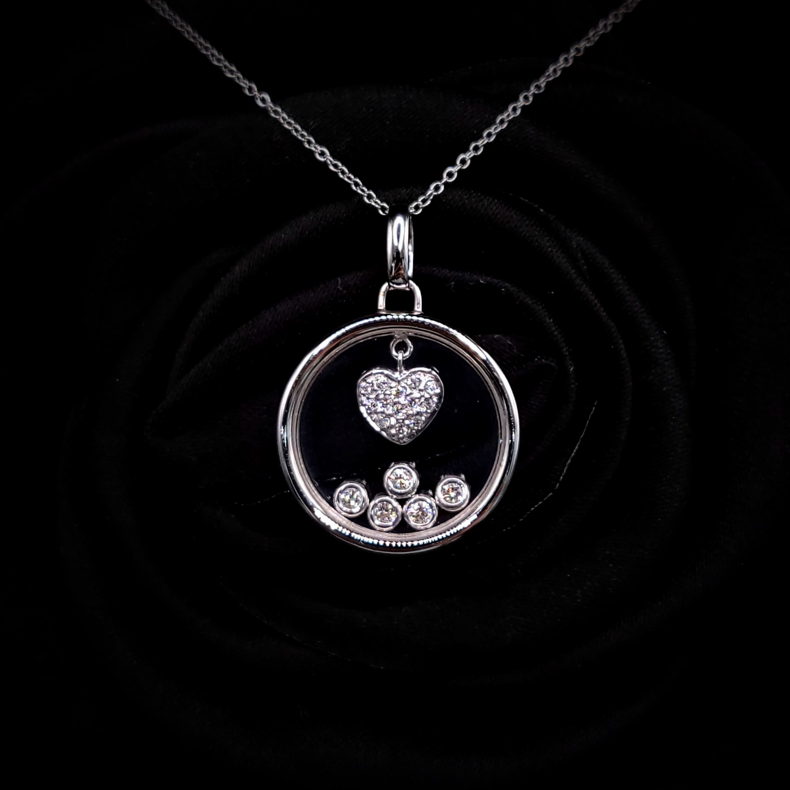 18K White Gold 0.17ct Diamond Pendant