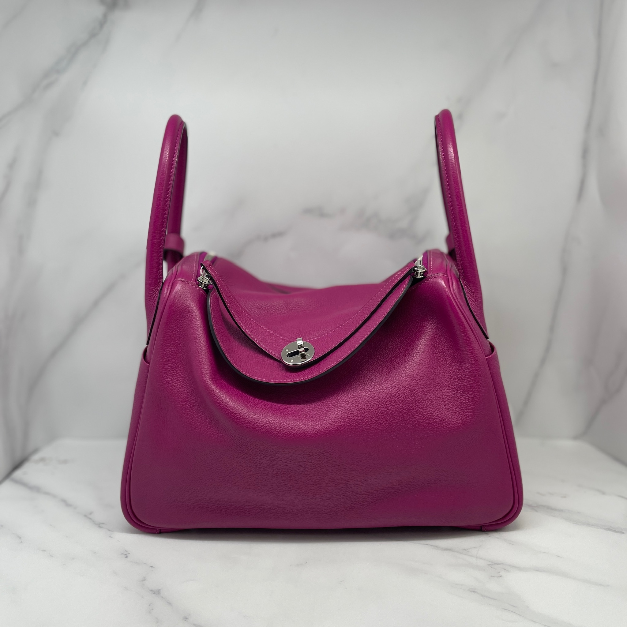 Hermes Lindy 30  (L3 Rose Pourpre 木蘭粉色 )
