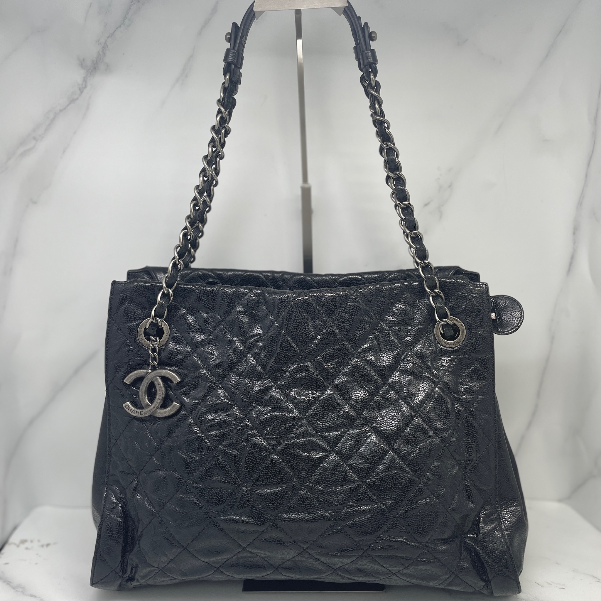 Chanel CC Carve Chain Tote