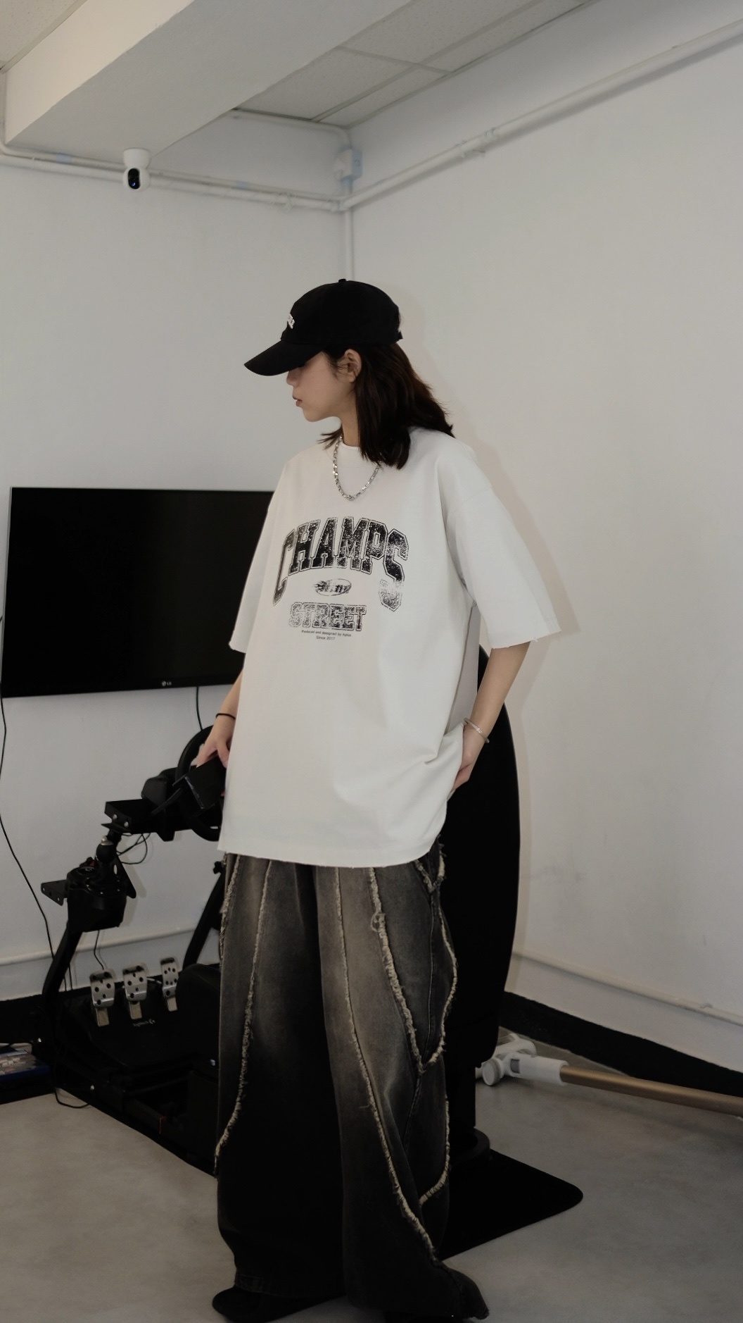 LPT0052 6爛邊邊牛仔褲