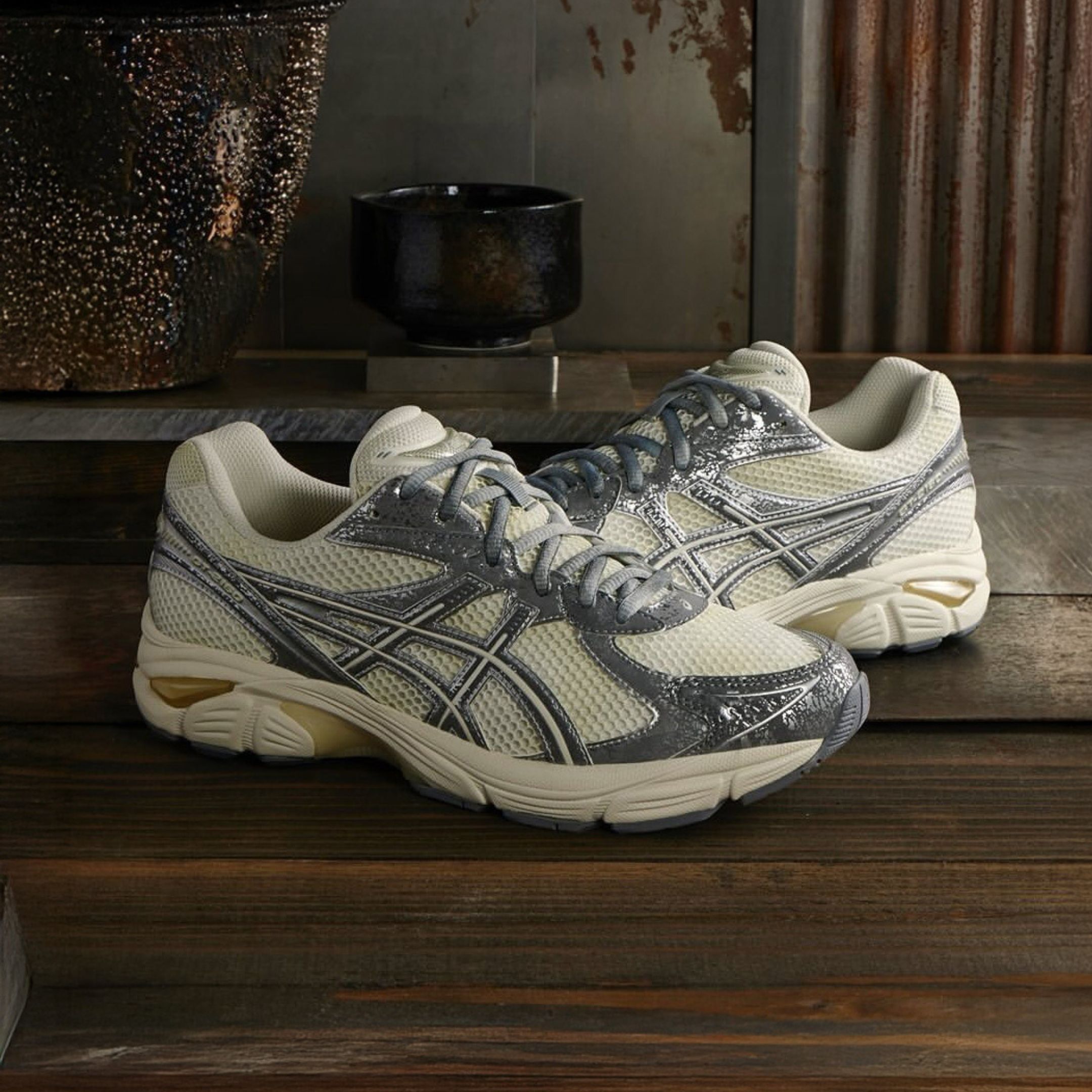 NICEDAY 現貨 ASICS GT-2160 奶油白 奶油銀 酒紅 復古 做舊 網眼 透氣 慢跑鞋 1203A478