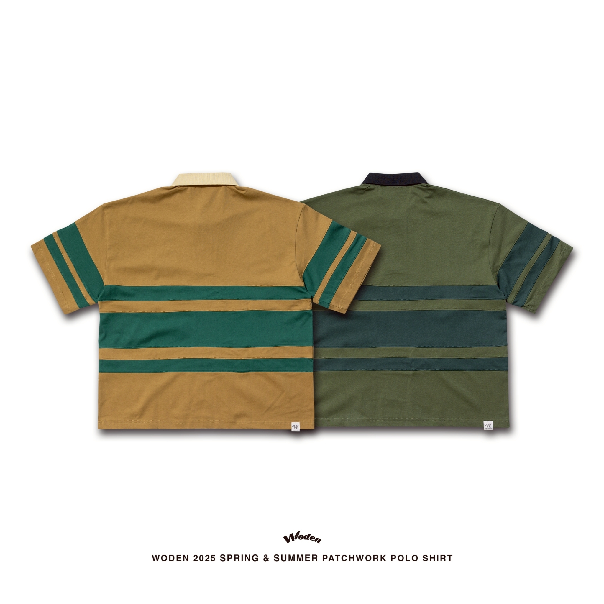 WODEN 2025 Spring & Summer 037 Patchwork POLO Shirt