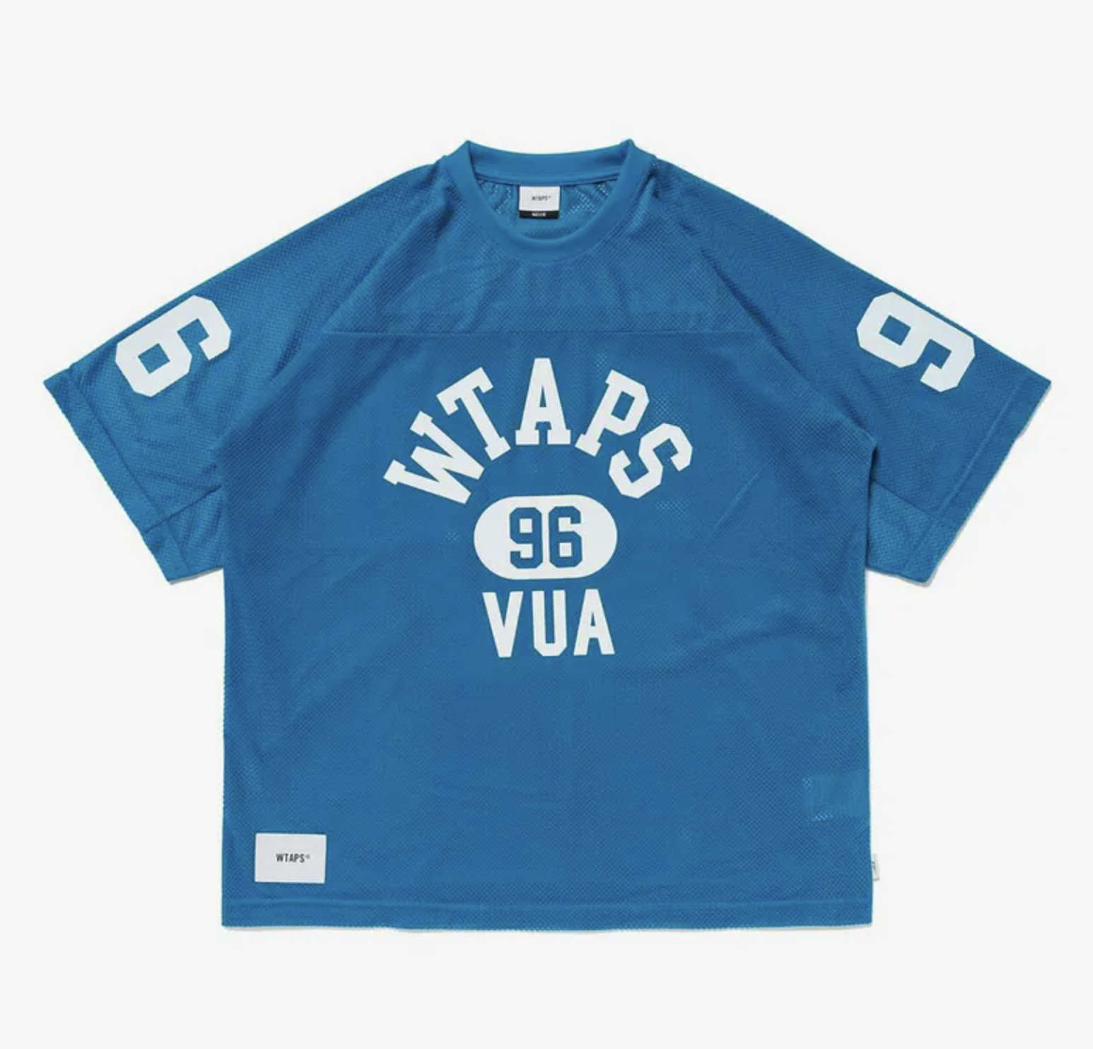 WTAPS SS25 QB / SS / POLY (Turquoise / White)
