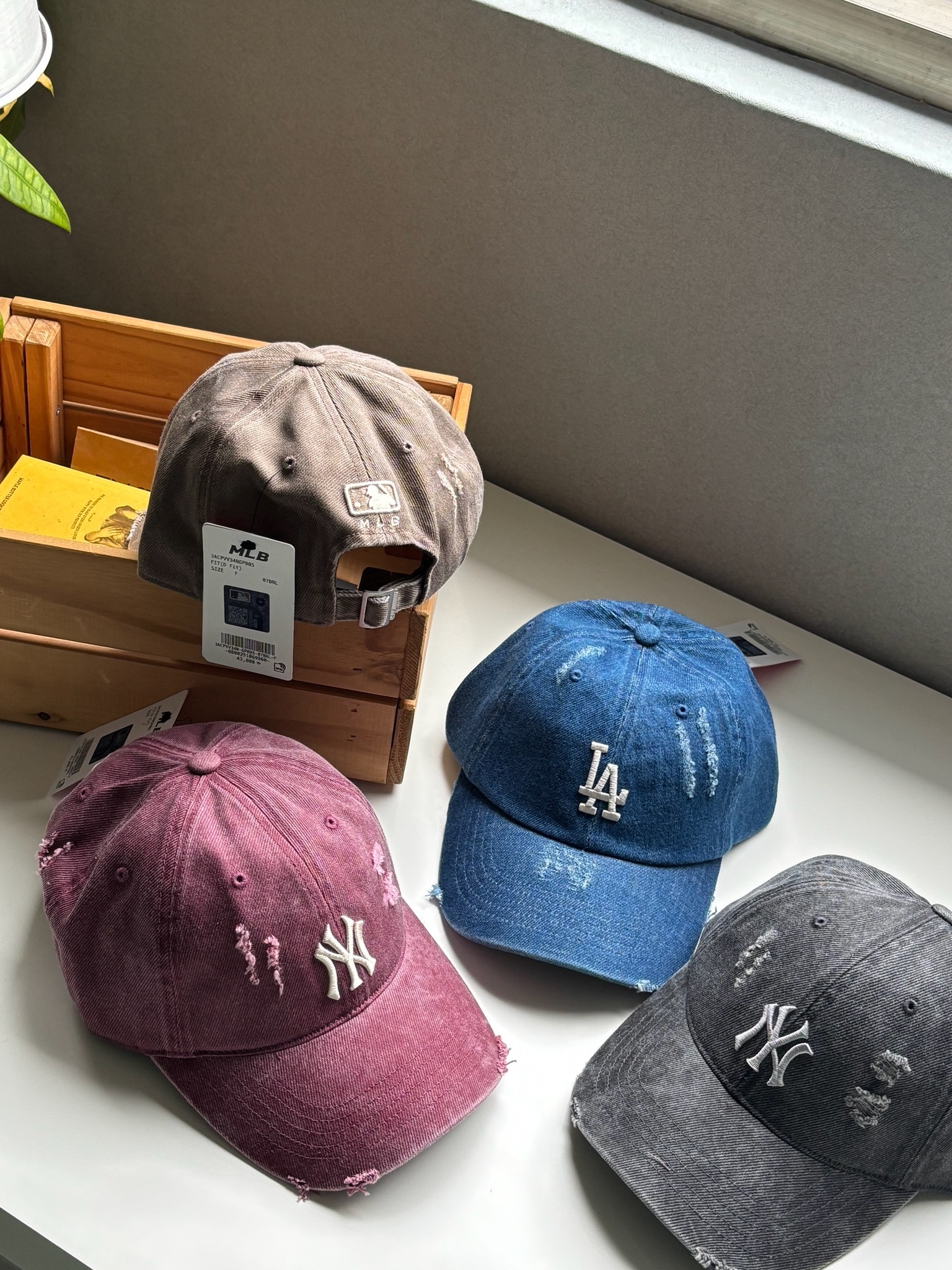 MLB 破壞加工 復古棒球帽 老帽 CAP