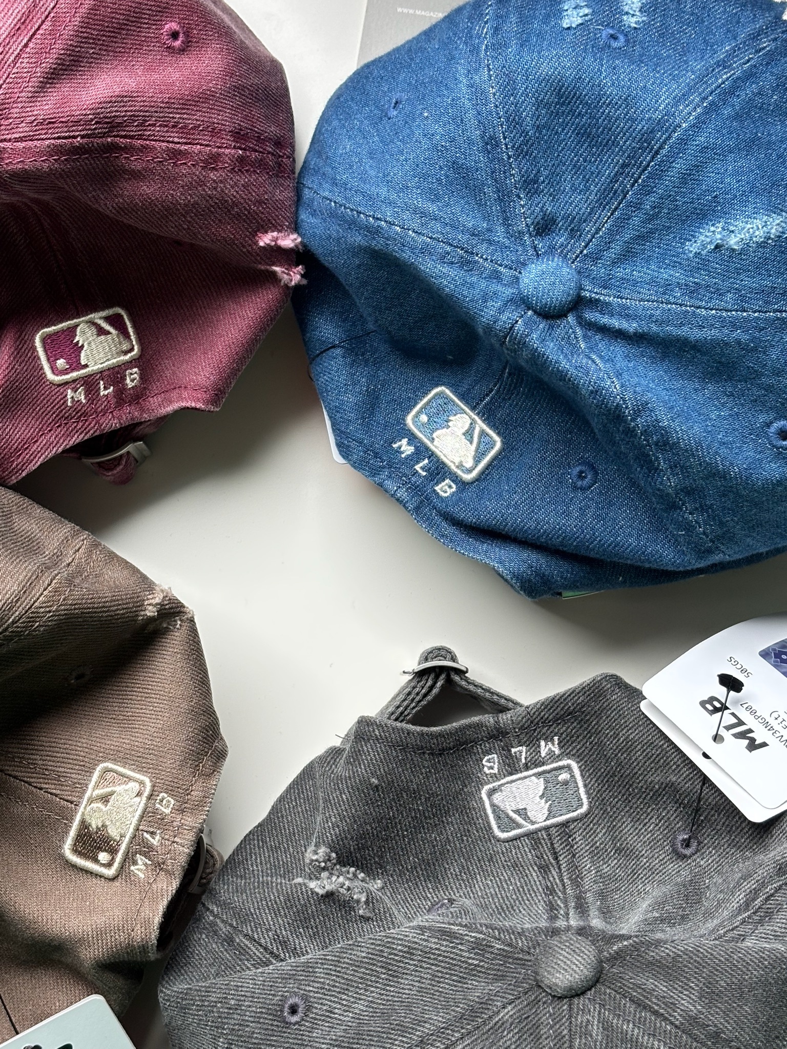 MLB 破壞加工 復古棒球帽 老帽 CAP