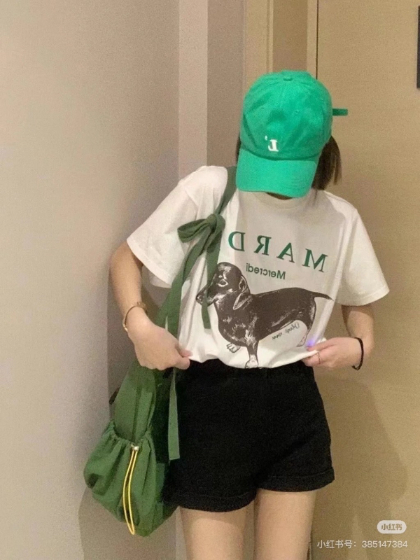 韓國潮牌 Mardi mercredi 臘腸狗狗 T恤