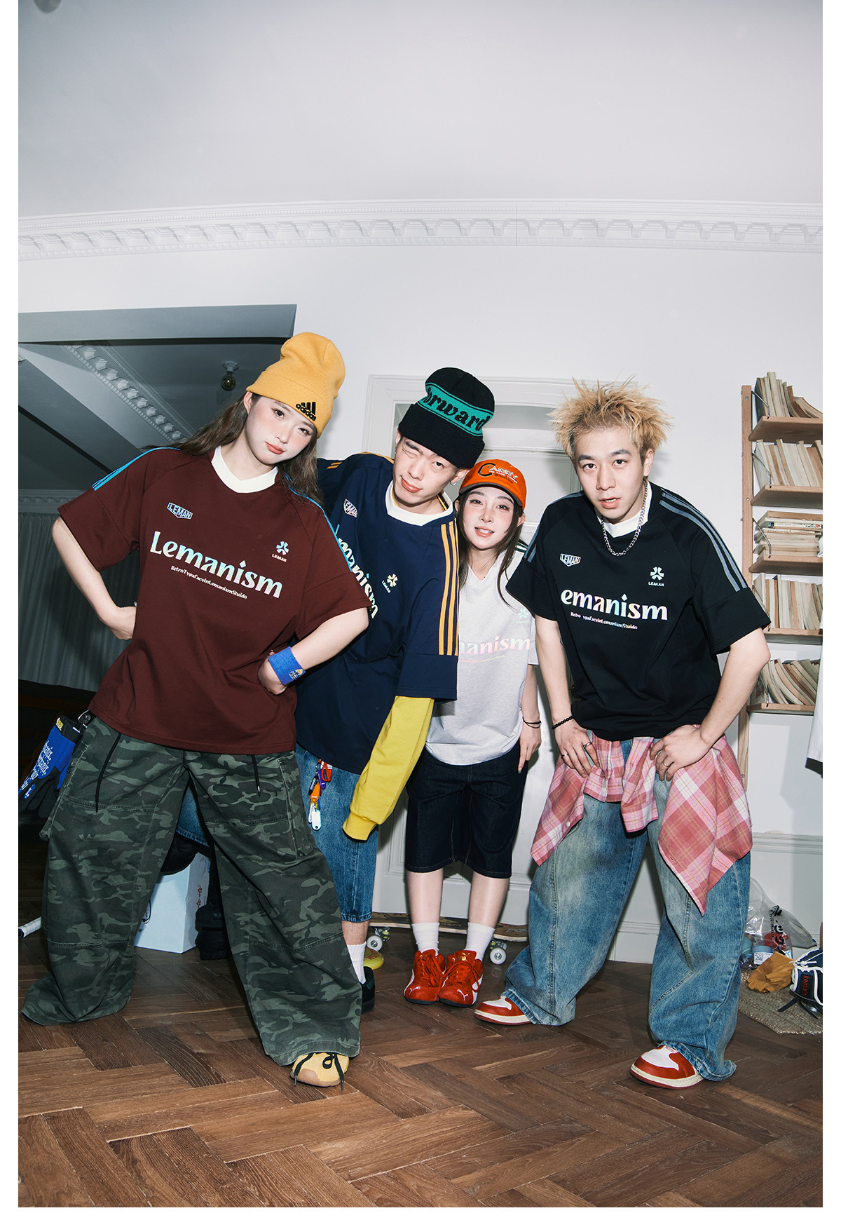 LEMANISM 美式字母 三線 短袖