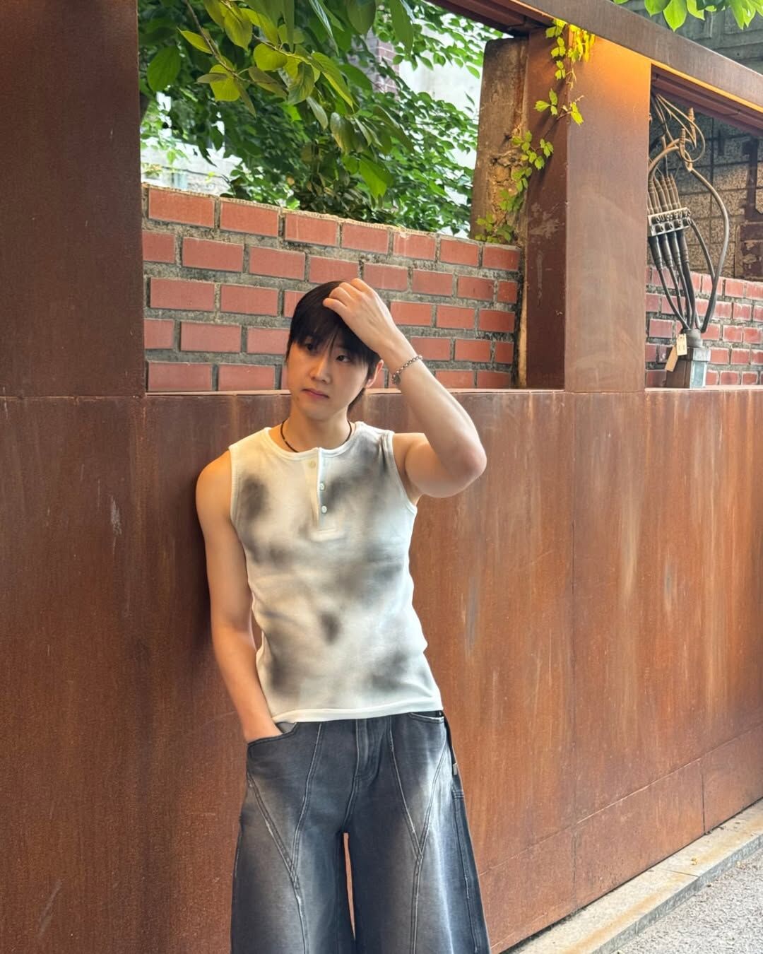 華夫格亨利領染色背心