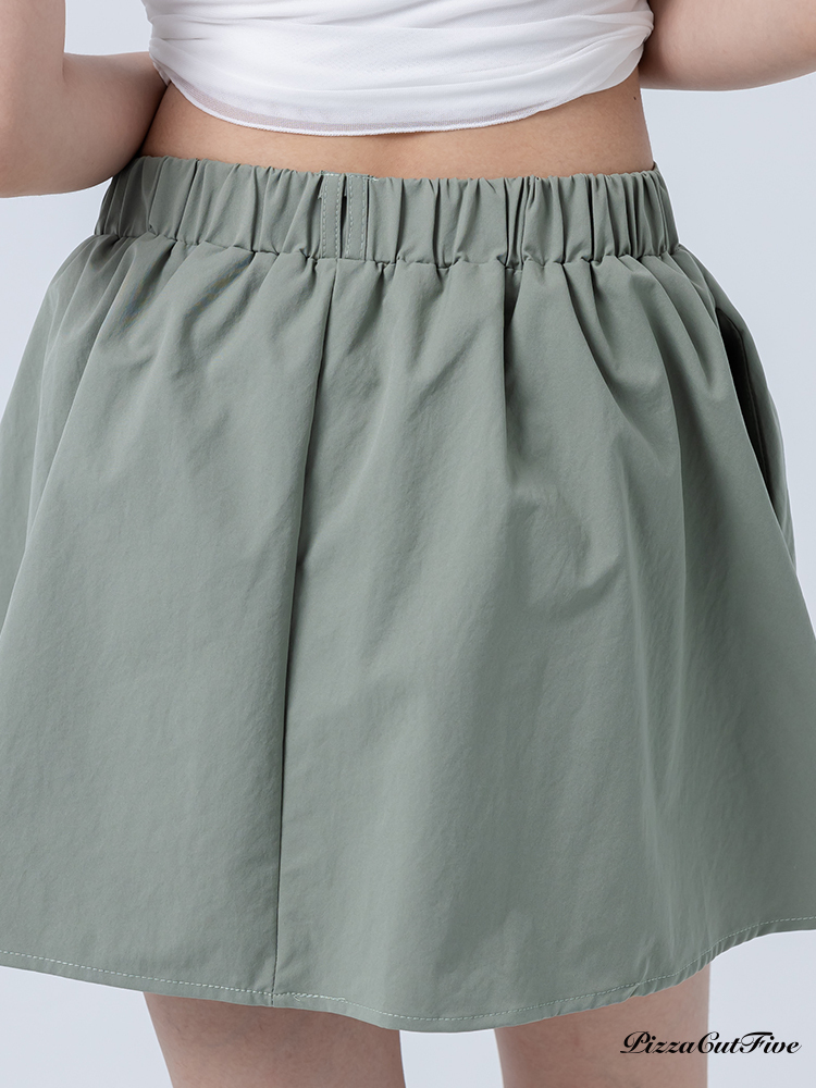 [SALE]細節皺摺短裙( 內有安全褲) PizzaCutFive PCF252491040
