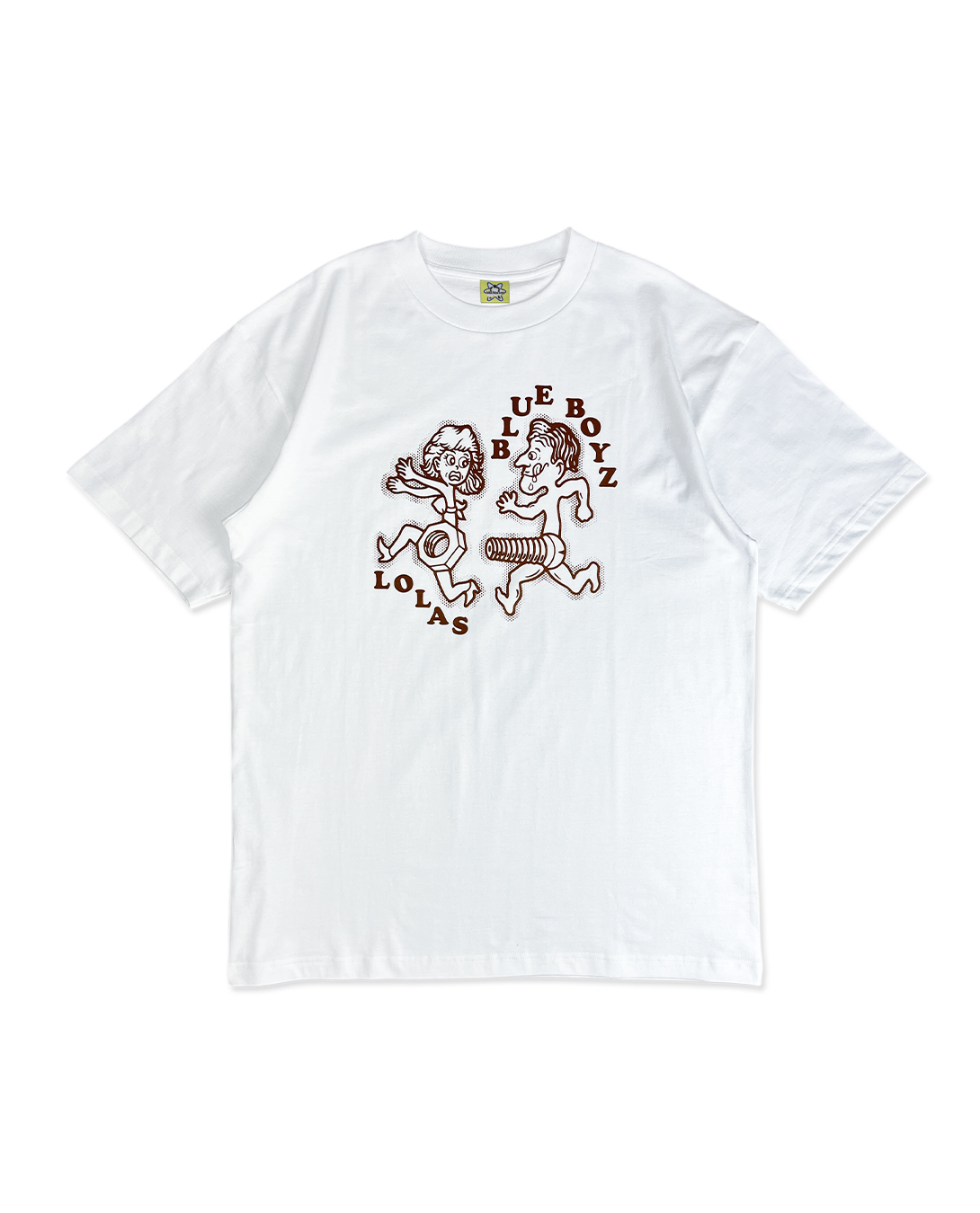 Lolas Hardware x Blue Boyz Sports Club - Bolt chaser 螺絲Tee 白