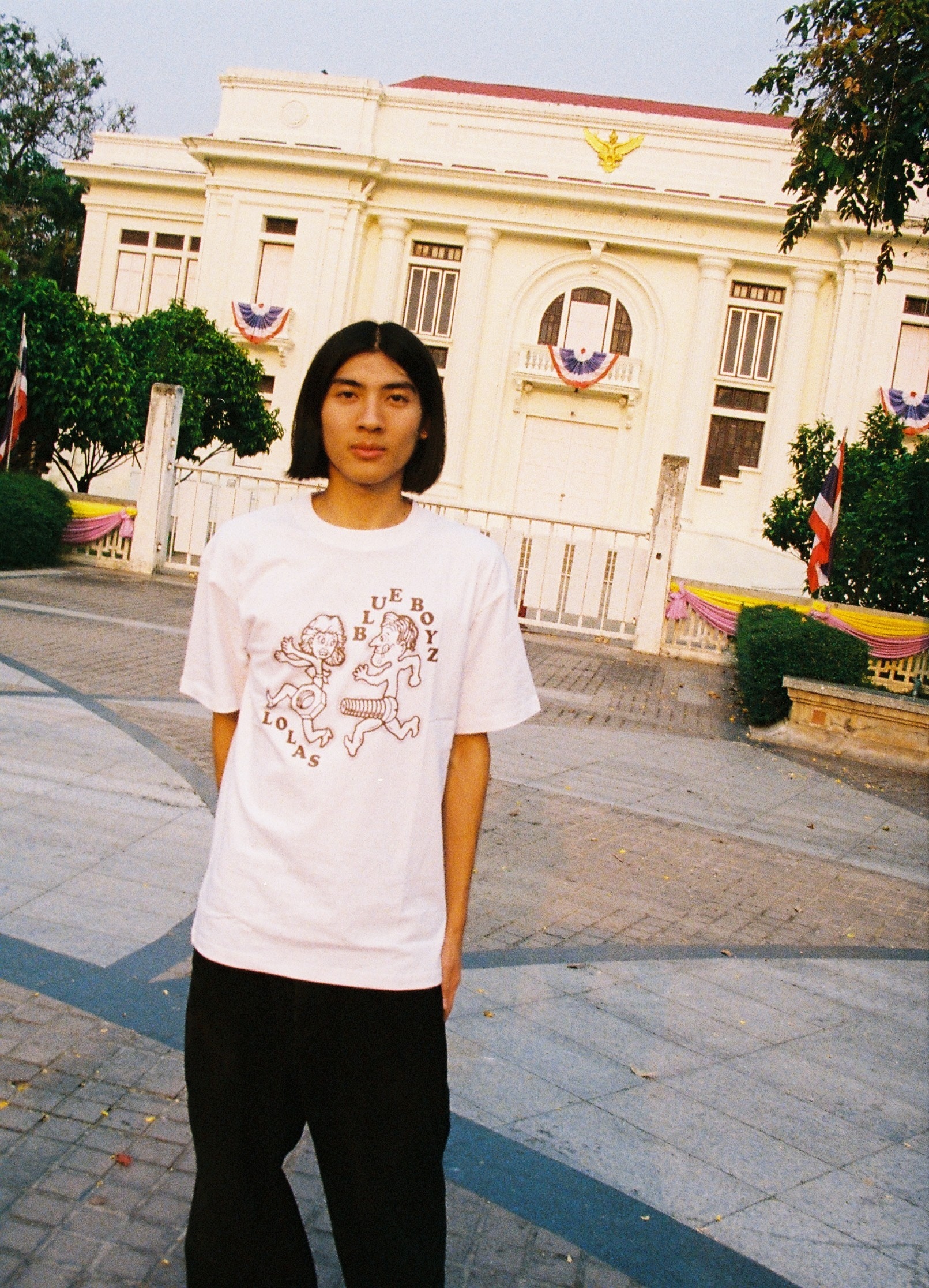 Lolas Hardware x Blue Boyz Sports Club - Bolt chaser 螺絲Tee 白