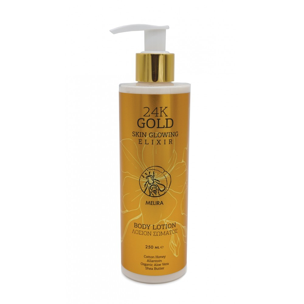 1ML0601-035 MELIRA Gold Skin Glowing Elixir Body Lotion 250ml #J-0076 (D-EU-E)
