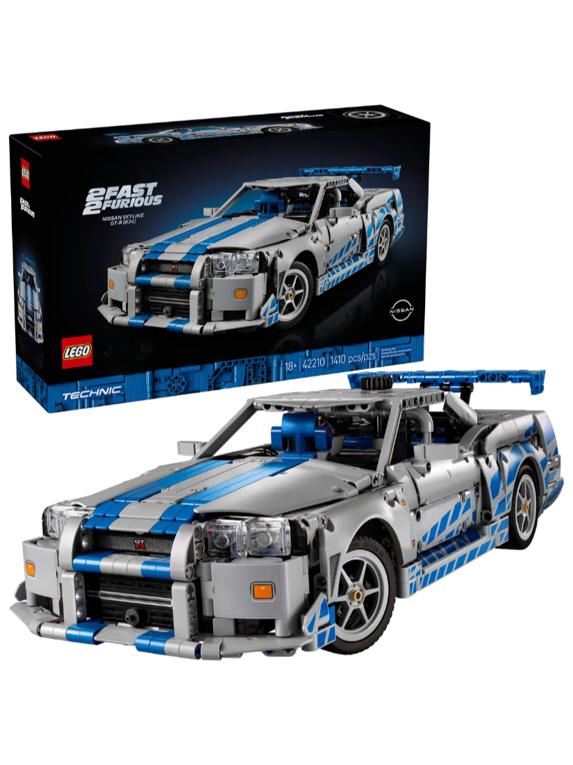 LEGO 42210 2 Fast 2 Furious Nissan Skyline GT-R (R34) Car