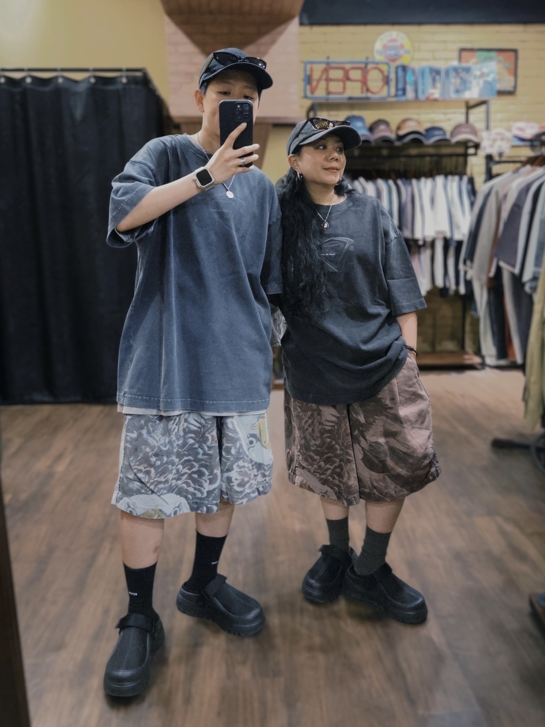 簡約經典復古水洗TEE