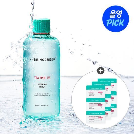 《Olive Young連線》BRING GREEN tea tree soothing toner 500ml