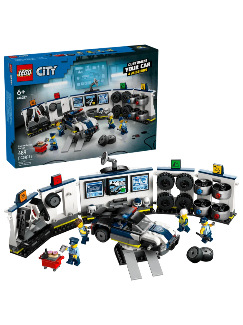 LEGO 60457 客製化警車車庫