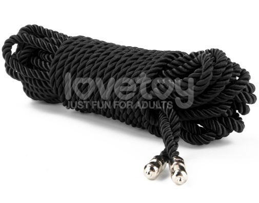 Lovetoy - 叛逆的操控師 絲質光滑10米束縛繩 黑色