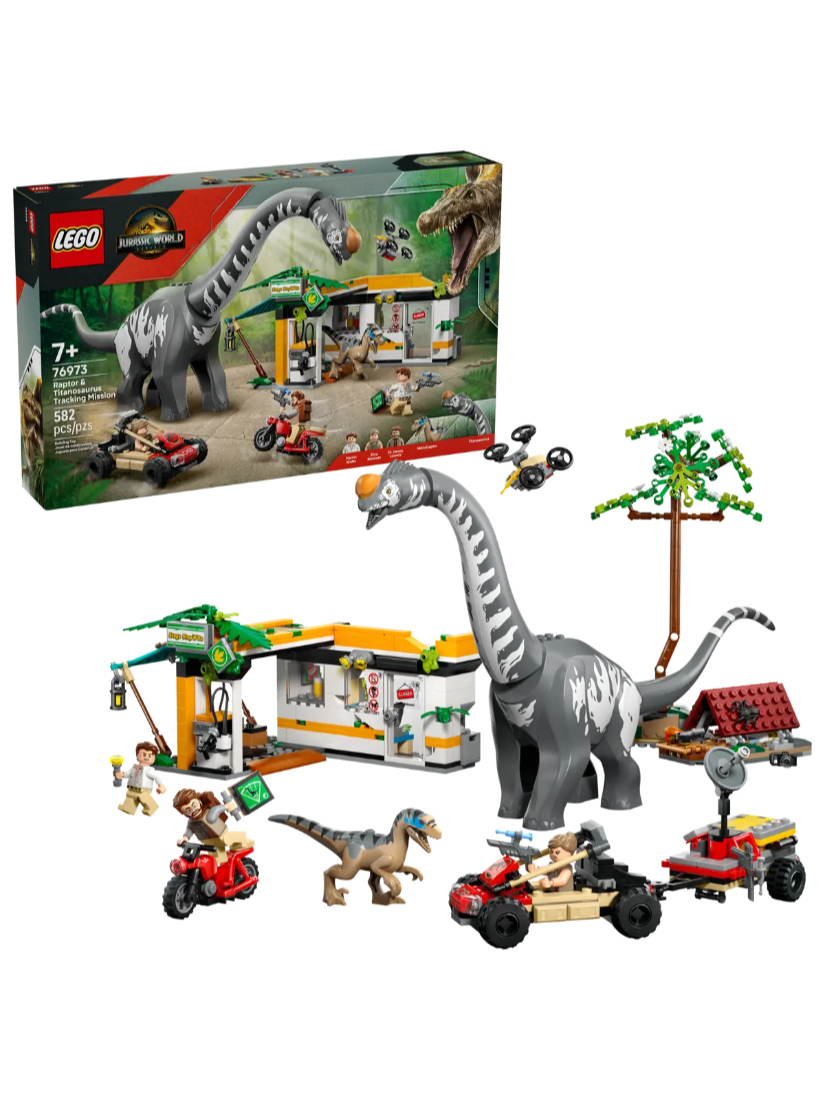 LEGO 76973 Raptor & Titanosaurus Tracking Mission