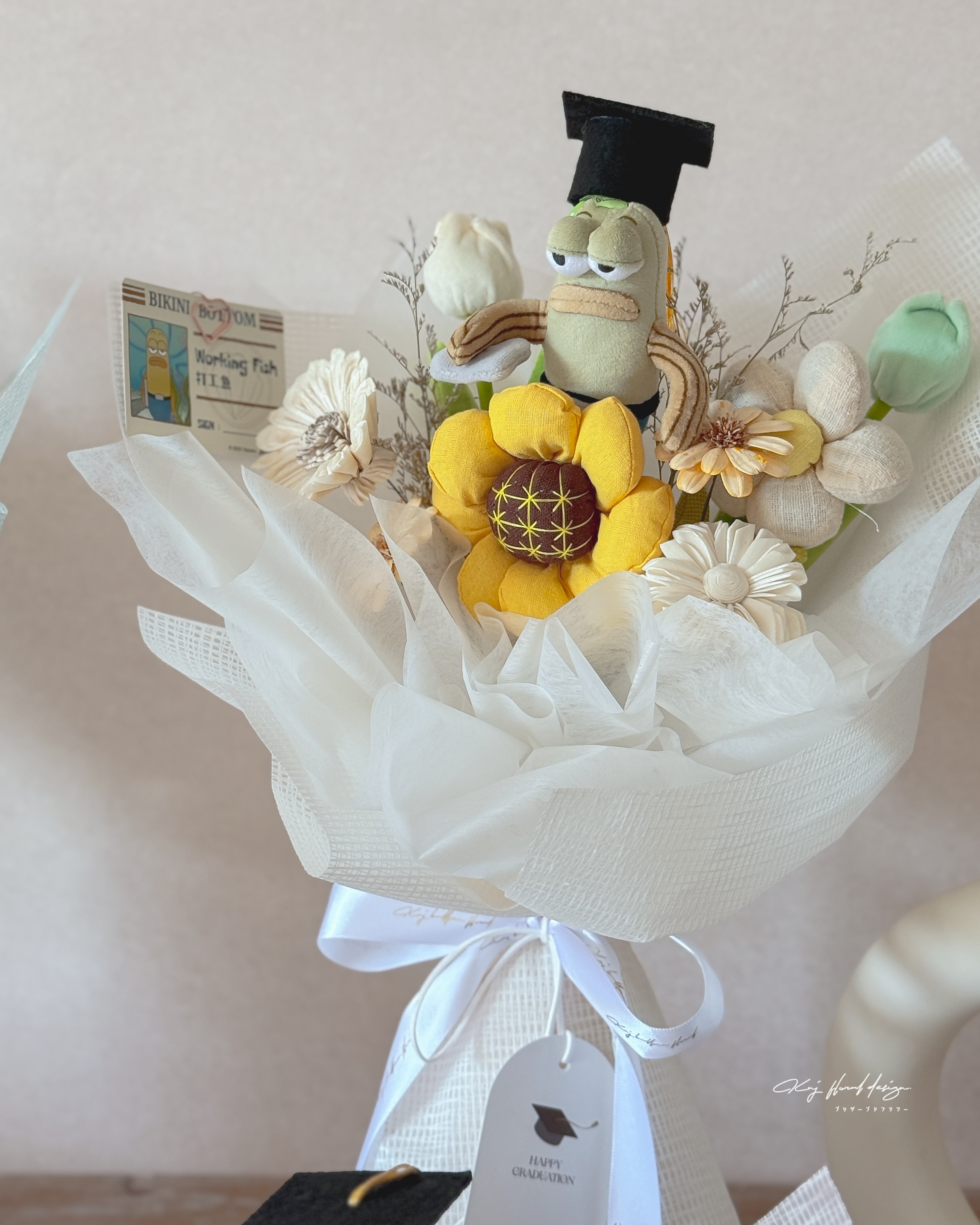 Bikini Graduation  比奇堡畢業布藝乾燥花束