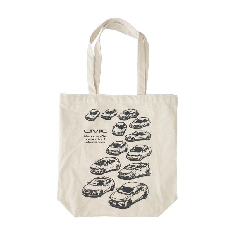 日本HONDA原廠授權精品 歷代 CIVIC 托特包