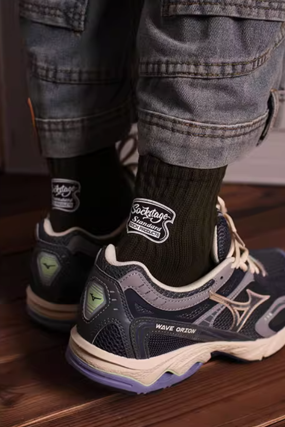 【SCGI4】美式膠印後跟設計中筒襪