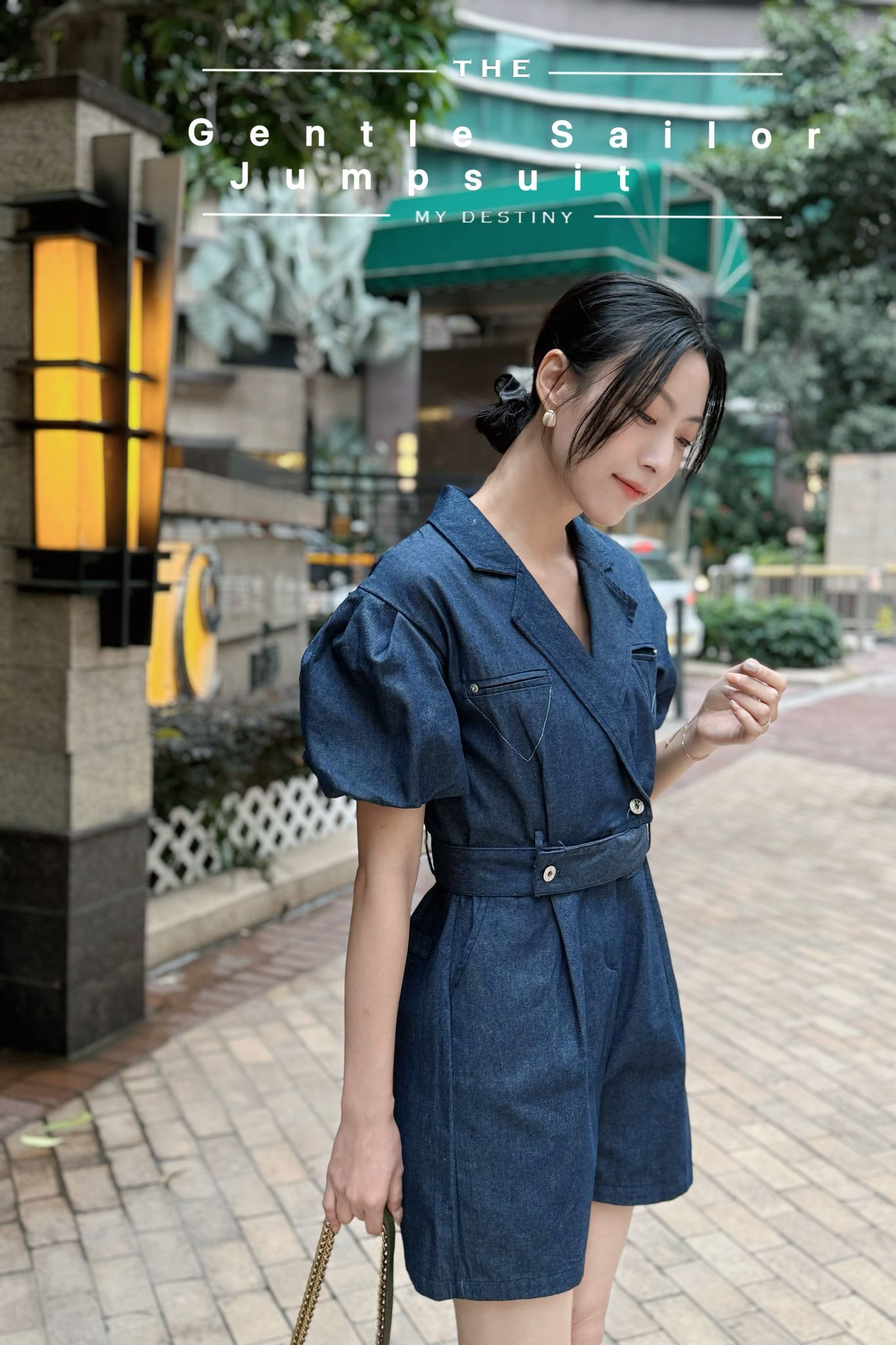 JS#7303 🤍溫柔水手連身褲