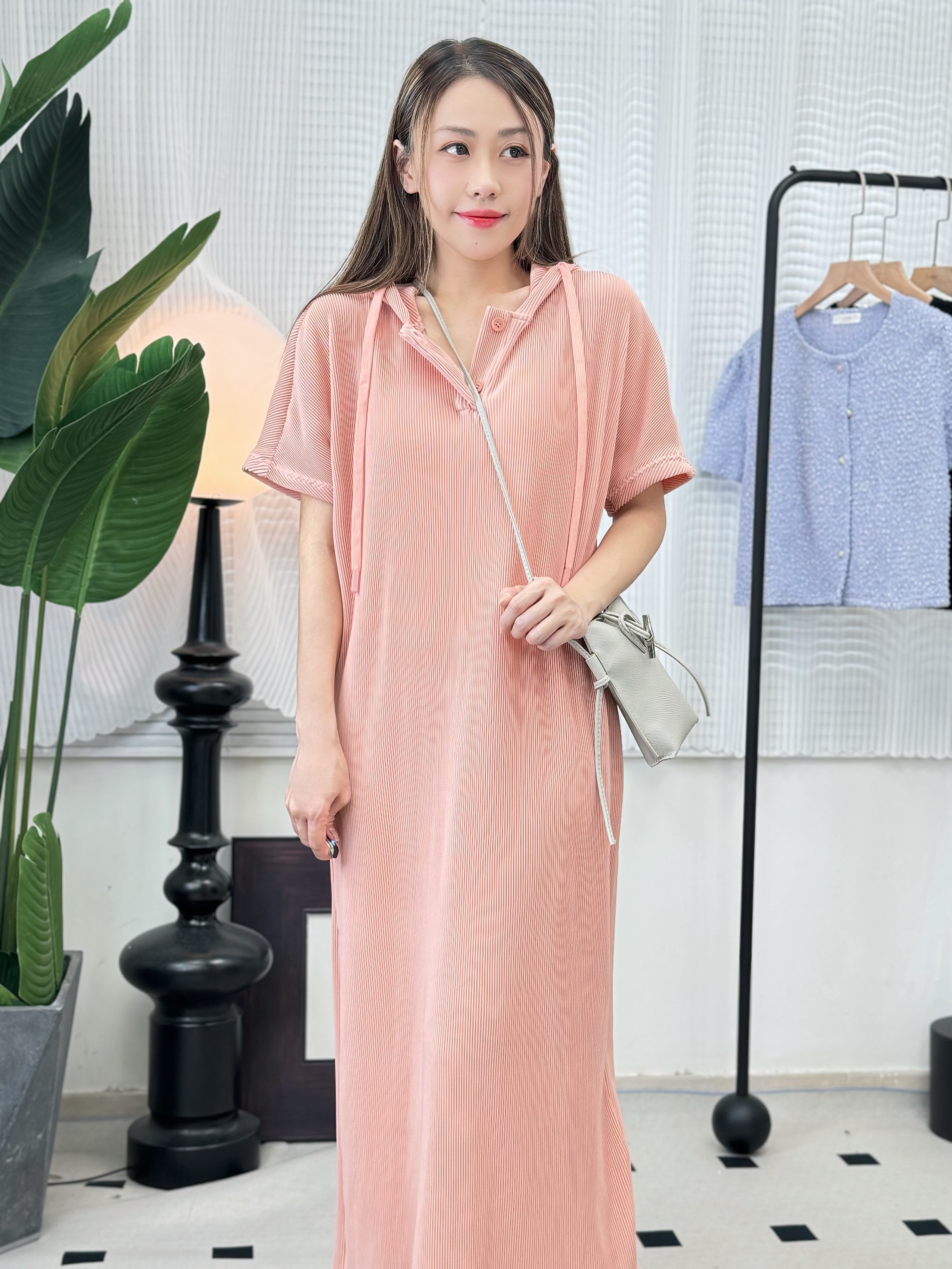 OP#7289 🤍彈弓人褶紋長裙