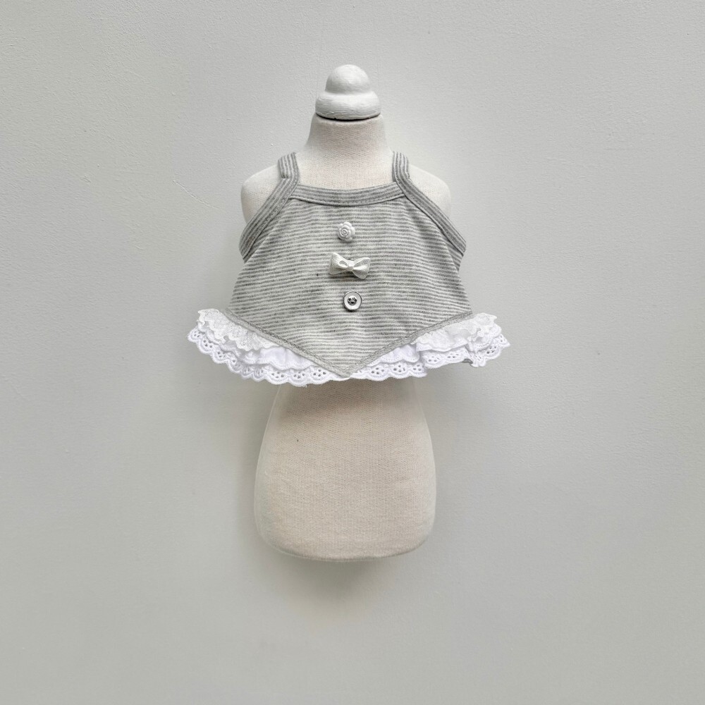 COZY-N 甜酷條紋短版背心