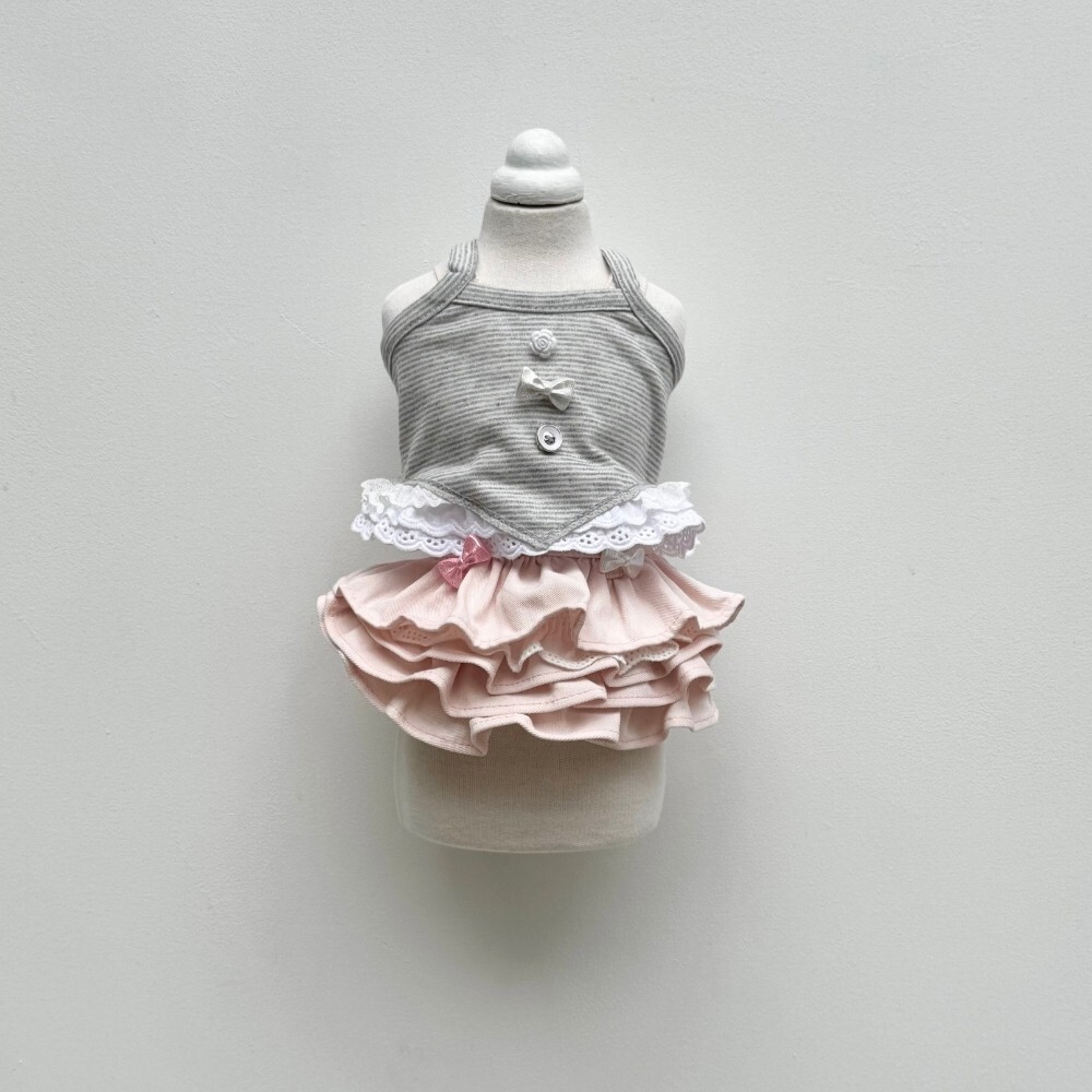 COZY-N 多層次糖果牛仔裙