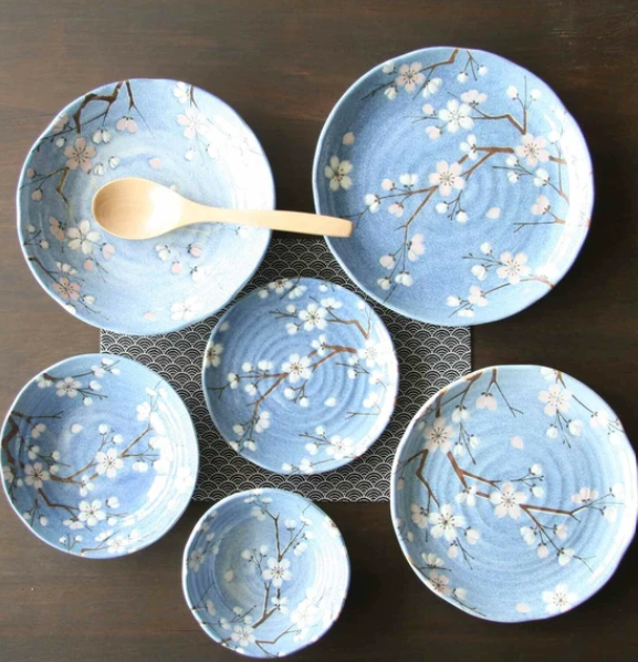 日本陶瓷富士櫻瓦碟16.5CM (日本製)