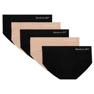 [USW] REEBOK BLACK/PINK WOMEN'S 5-PACK SEAMLESS HIPSTER, RVW243PB03SA007-P17 (UZZ599)
