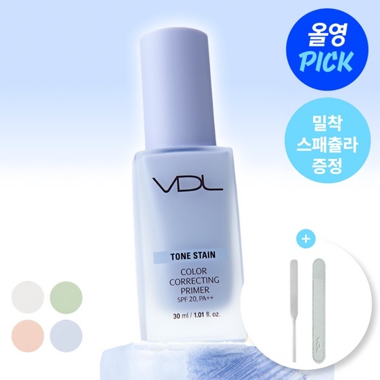 《Olive young連線》VDL Tone Stain Color Correcting Primer 30ml with spatula 02