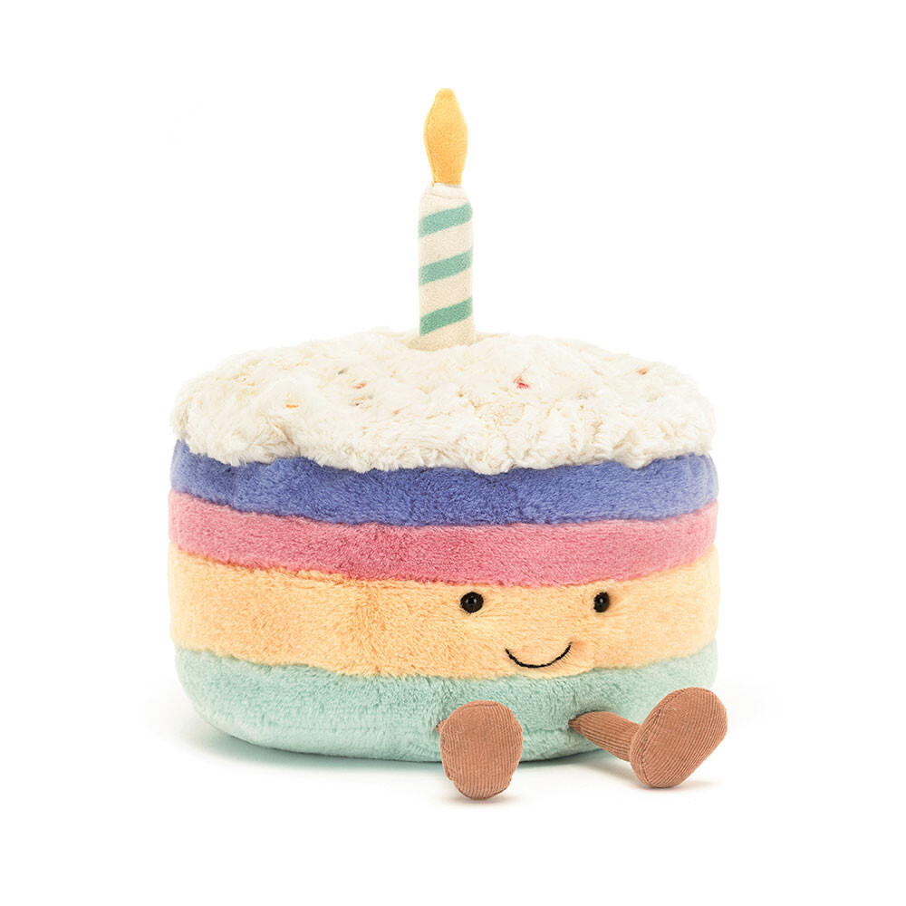 Jelly Cat Amuseables Rainbow Birthday Cake